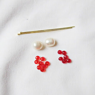 image sundance-inspired kisses and hugs earrings tutorial diy freshwater pearl red