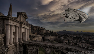 Ecco Star Wars a Bergamo! Photoshop fa miracoli portando le Guerre Stellari a Bergamo