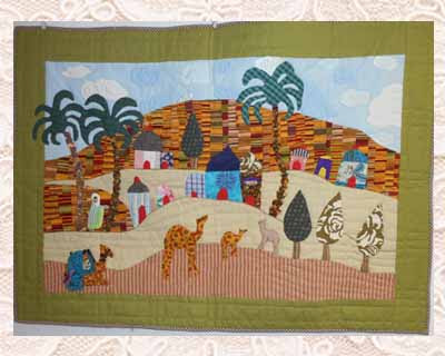 Tapiz patchwork oasis