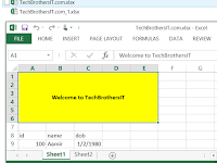 Excel Formula Sheet Name Variable