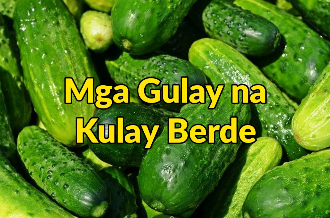 mga gulay na kulay berde