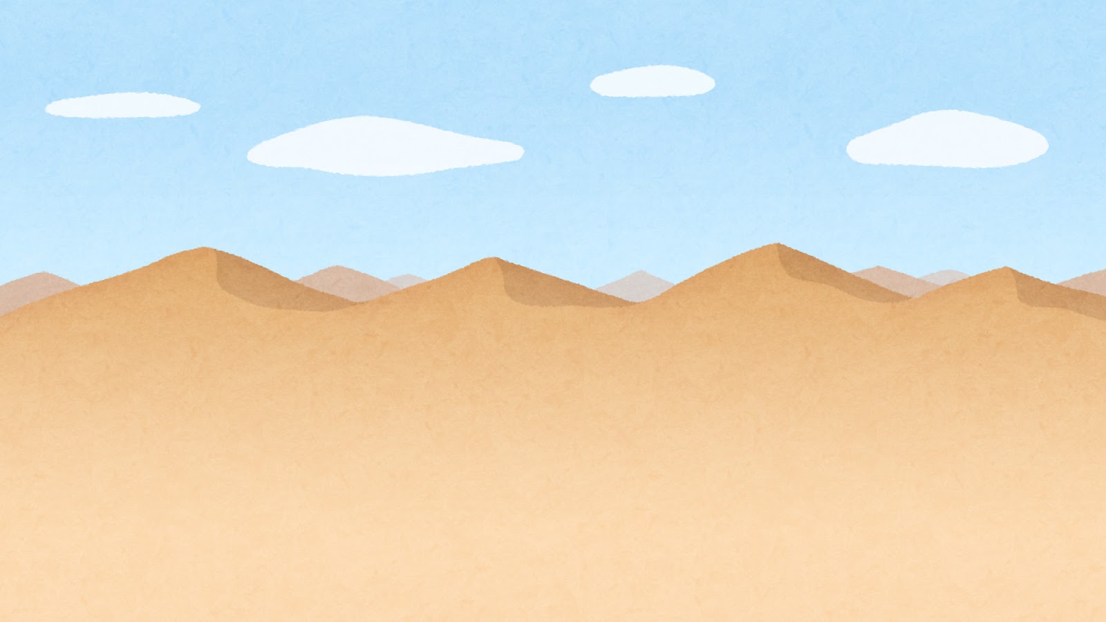 砂漠のイラスト 背景素材 かわいいフリー素材集 いらすとや