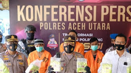 Kepolisian Resor Aceh Utara Menggagalkan Peredaran Narkoba jenis sabu 7kg