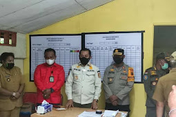 AKBP Supraptono Dampingi Rustan Saru Tinjau Posko Covid-19 di Jayapura