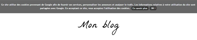 Comprendre et modifier la barre de cookies de Blogger . Lady Bird Red || http://ladybirdr.blogspot.fr/ Comprendre et modifier la barre de cookies de Blogger