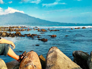 Melihat keindahan Pantai Batu Rame Kalianda Lampung Selatan