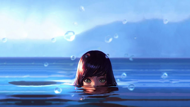 Anime Girl Wet Wallpaper