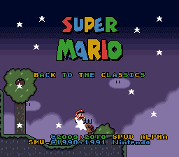 SMW hack titlescreen download