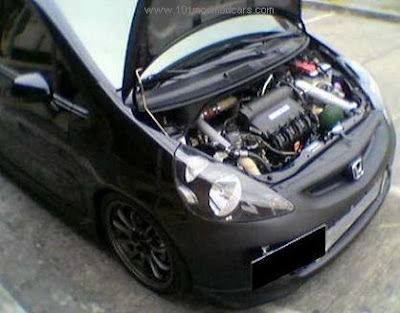 Modified Honda Jazz Vtec with Turbo Intercooler