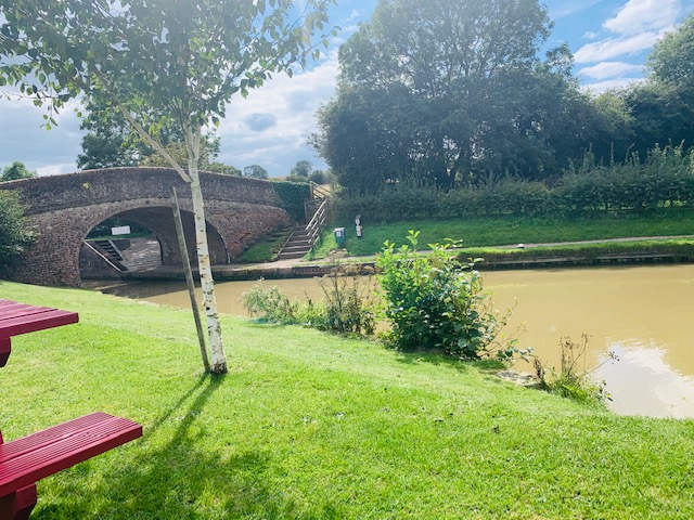 View of the canal, Lock 3 at Braunston