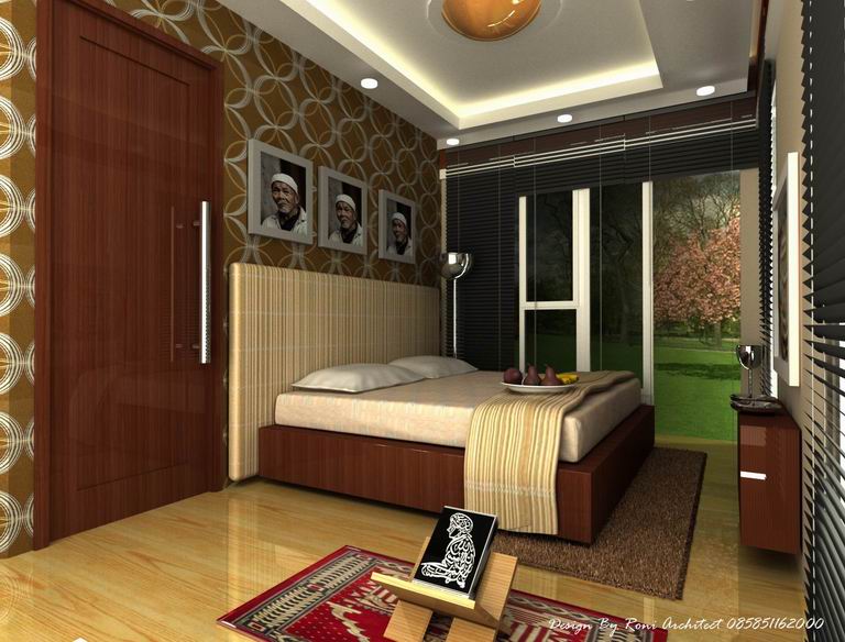 Rumah minimalis Desain kamar tidur utama