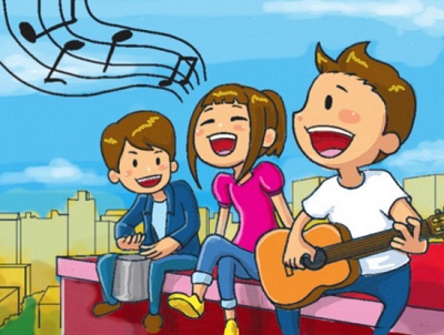 Populer Gambar Kartun Anak Bernyanyi, Kartun Anak