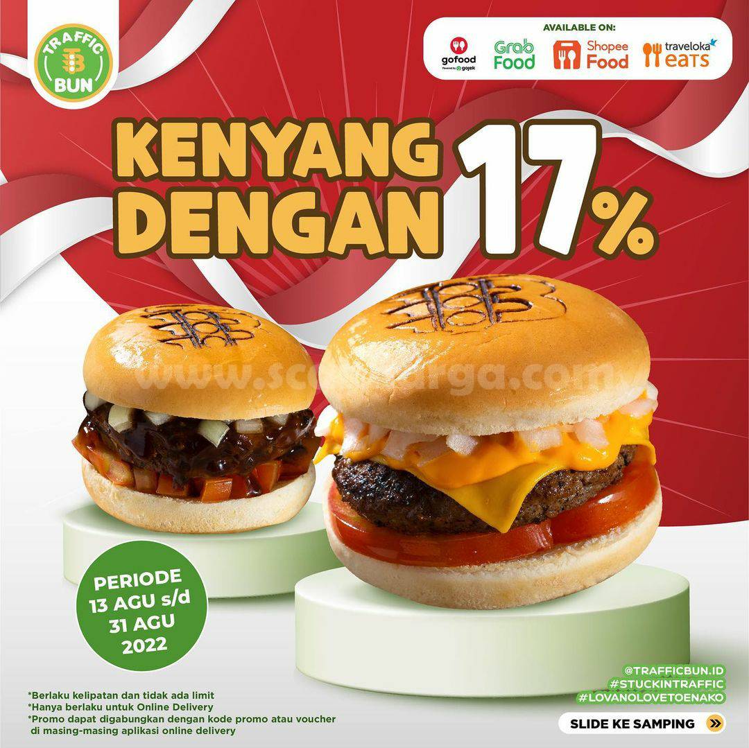 PROMO TRAFFIC BUN Paket KENYANG - DISKON SERBA 17%