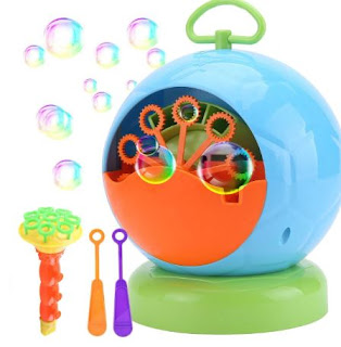 JCSHHUB Bubble Machine - Automatic Bubble Maker Portable Blower Use for Party, Barbecue, Match, Wedding Gift for Kids & Adult with 4 AA Battery (Not Included)
