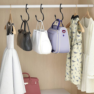 S-Shaped Card Position Hook Ins Wind Wardrobe Closet Hook Household Punch-Free Snap Ring Coat Hat Tie Storage Rack