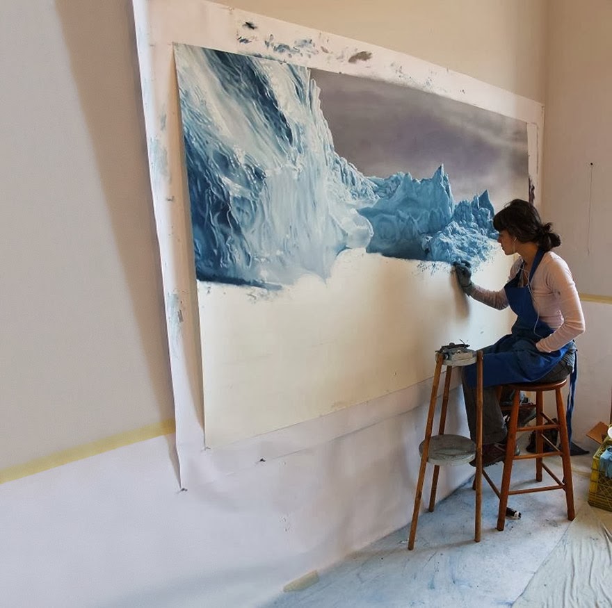 Iceberg Art by Zaria Forman