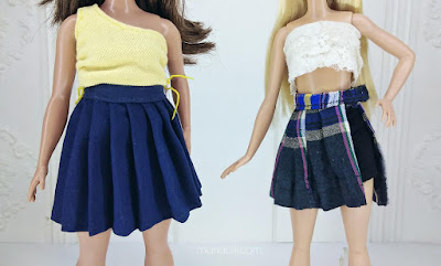 barbie pleated skirt, barbie skirt, curvy barbie, barbie