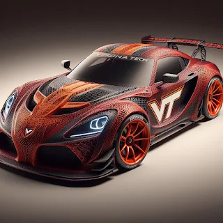 Virginia Tech Hokies Sports Car