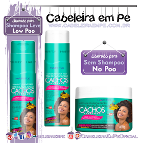 Shampoo (Low Poo), Condicionador (No Poo) e Máscara (No Poo) Cachos Supremos - Hair Fly