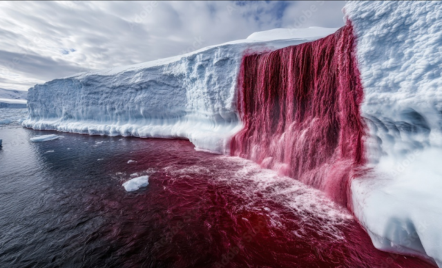 Le misteriose cascate di sangue dell'Antartide: un enigma risolto dopo oltre un secolo