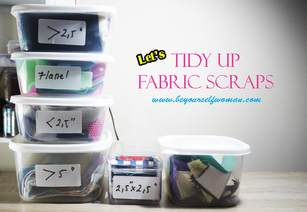 organizing fabric scarps
