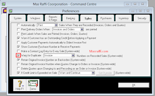 Cara Agar Invoice / Faktur Tidak Berganda di Myob