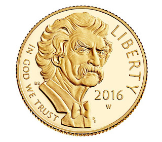 Mark Twain 5 Dollar Gold Coin