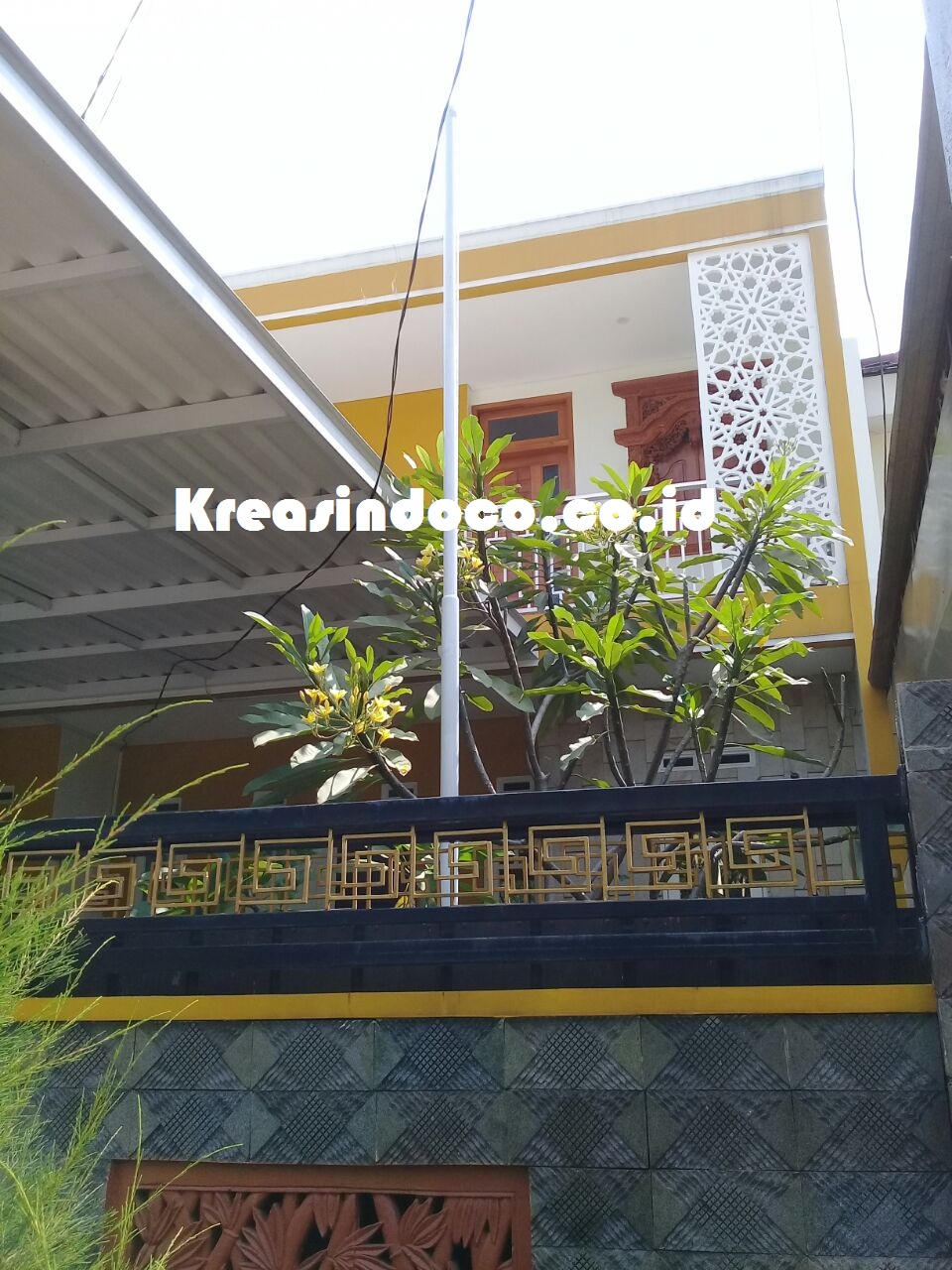 Repeat Order Bpk Hendro di GDC Depok Pembuatan Tiang Bendera dan Teralis