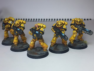 Hellblaster squad space marines