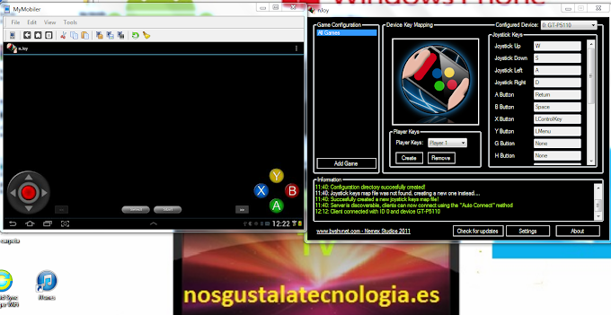 nJoy :Usar  tu Android Como Control Remoto, Joystick Para Juego en la PC