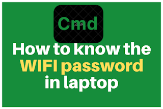 How to know the wifi password in laptop