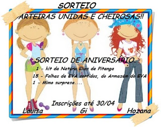 PROMOÇÃO ARTEIRAS UNIDAS E CHEIROSAS - Aniversário Arteira Hozana