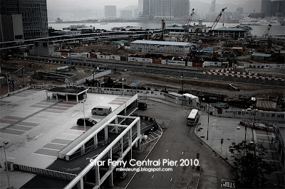 Demolition of Star Ferry Central Pier, Hong Kong, 2010