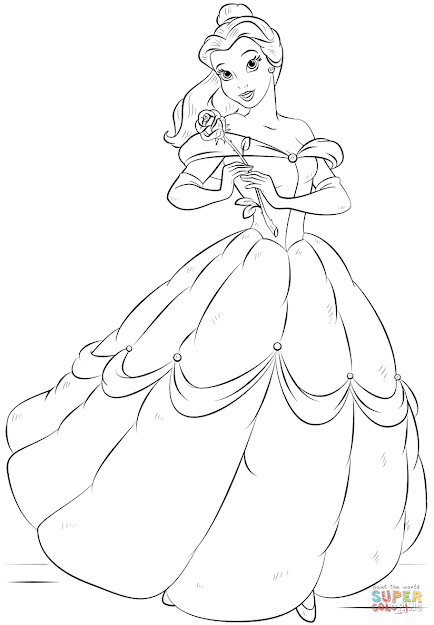 Best 15 Belle Coloring Pages Free
