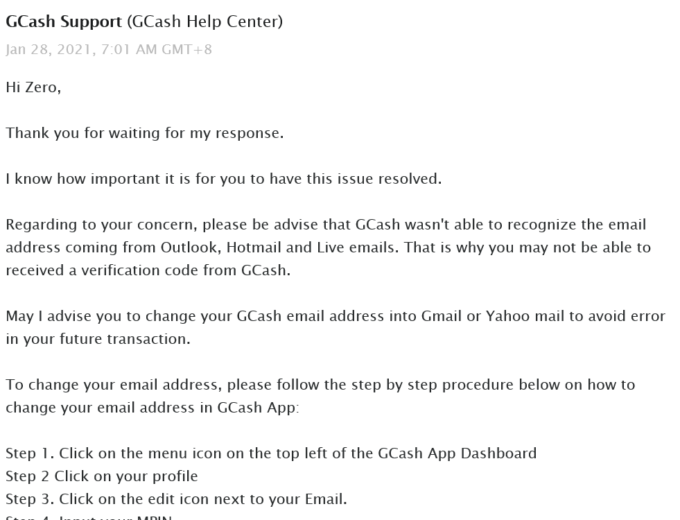 Gcash Does Not Support Microsoft Emails For Verification