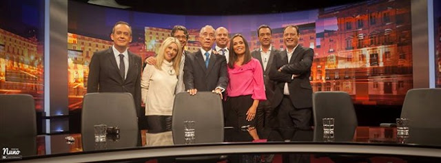 José Alberto Carvalho, Judite Sousa, Sérgio Figueiredo, Marcelo Rebelo de Sousa, João Maia Abreu, Ana Sofia Vinhas Júlio Magalhães e José Carlos Castro - Fotografia © Nuno Pereira