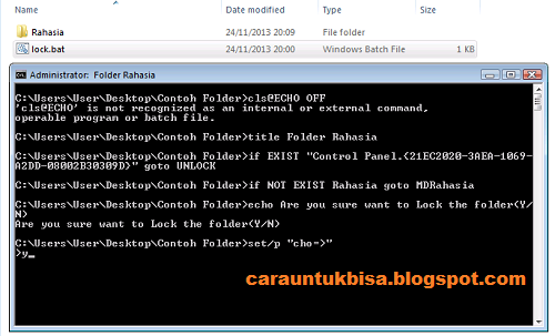 Cara Mengunci Folder Dengan Notepad