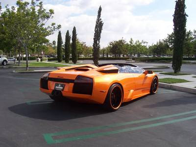 Lil John's orange Lamborghini Murcielago