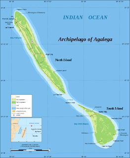 Map of Agalega Islands