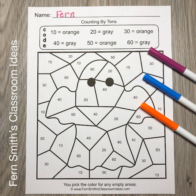 Click Here to Download This 2nd Grade Go Math 1.8 Counting Patterns Within 100 Color By Number Resource Today!