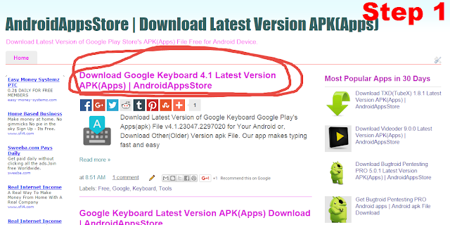 How to Download - Step 1 | AndroidAppsStoreFree