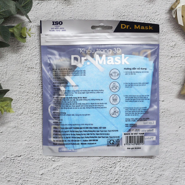 Gói 5 Chiếc Khẩu Trang 3DS1 - Dr.Mask - 100 gói/thùng