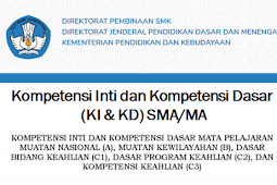 Kompetensi Inti dan Kompetensi Dasar (KI & KD) SMA/MA