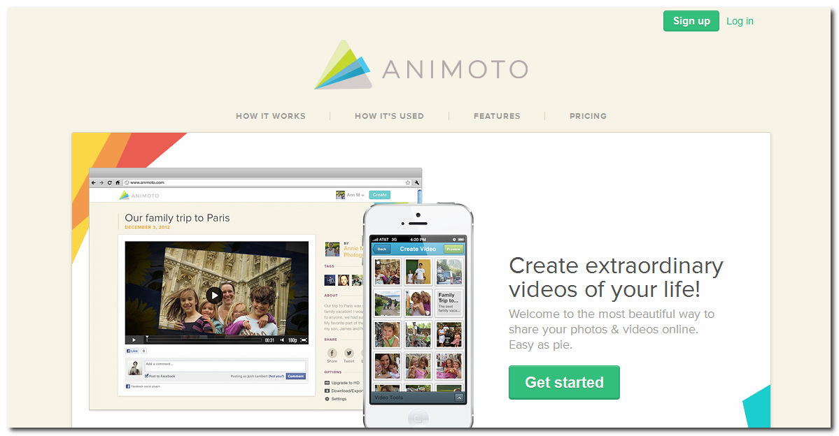 Animoto, Bagikan Foto & Video Secara Spesial