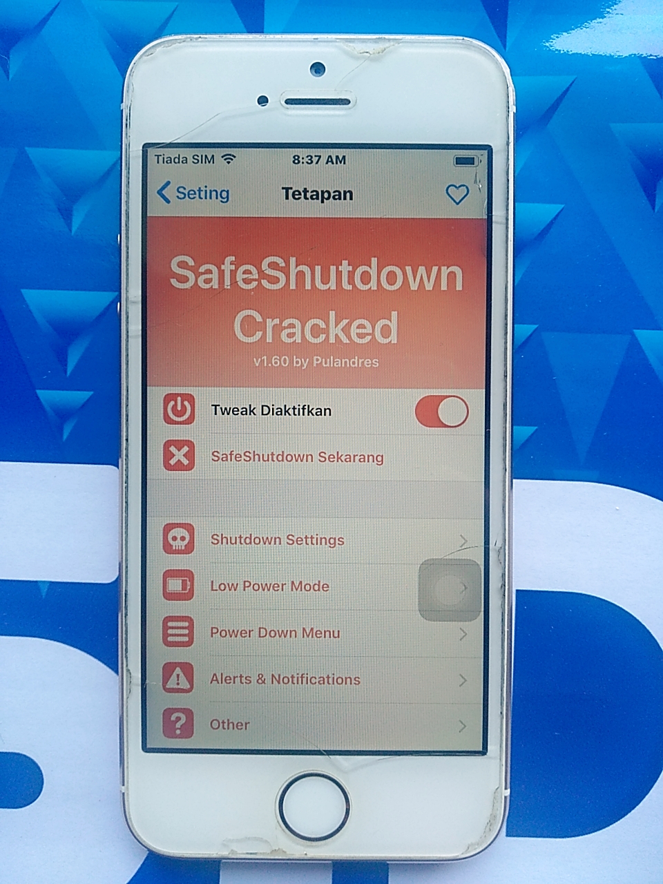 Cara Mengaktifkan SafeShutdown Iphone