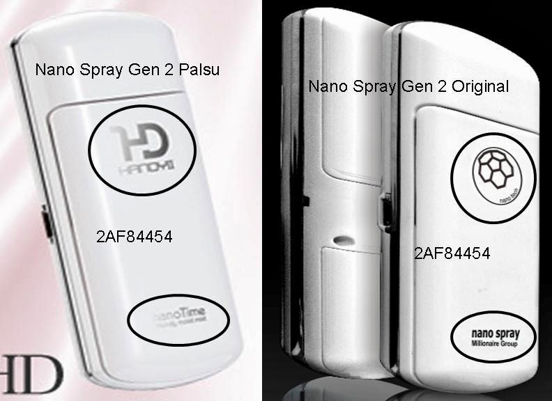 Distributor Nano Spray MCI Original Nano Spray Palsu VS 