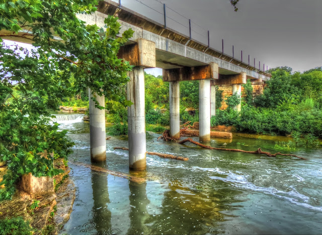 Train Bridge at Chisholm Trail Crossing Park - Round Rock, Texas