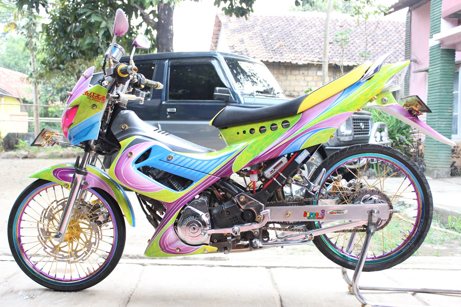 Foto Modifikasi Satria FU Terbaru 2014 - Modifikasi Motor