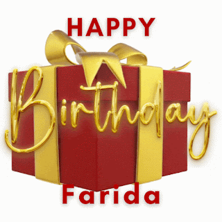 Happy Birthday Farida GIF
