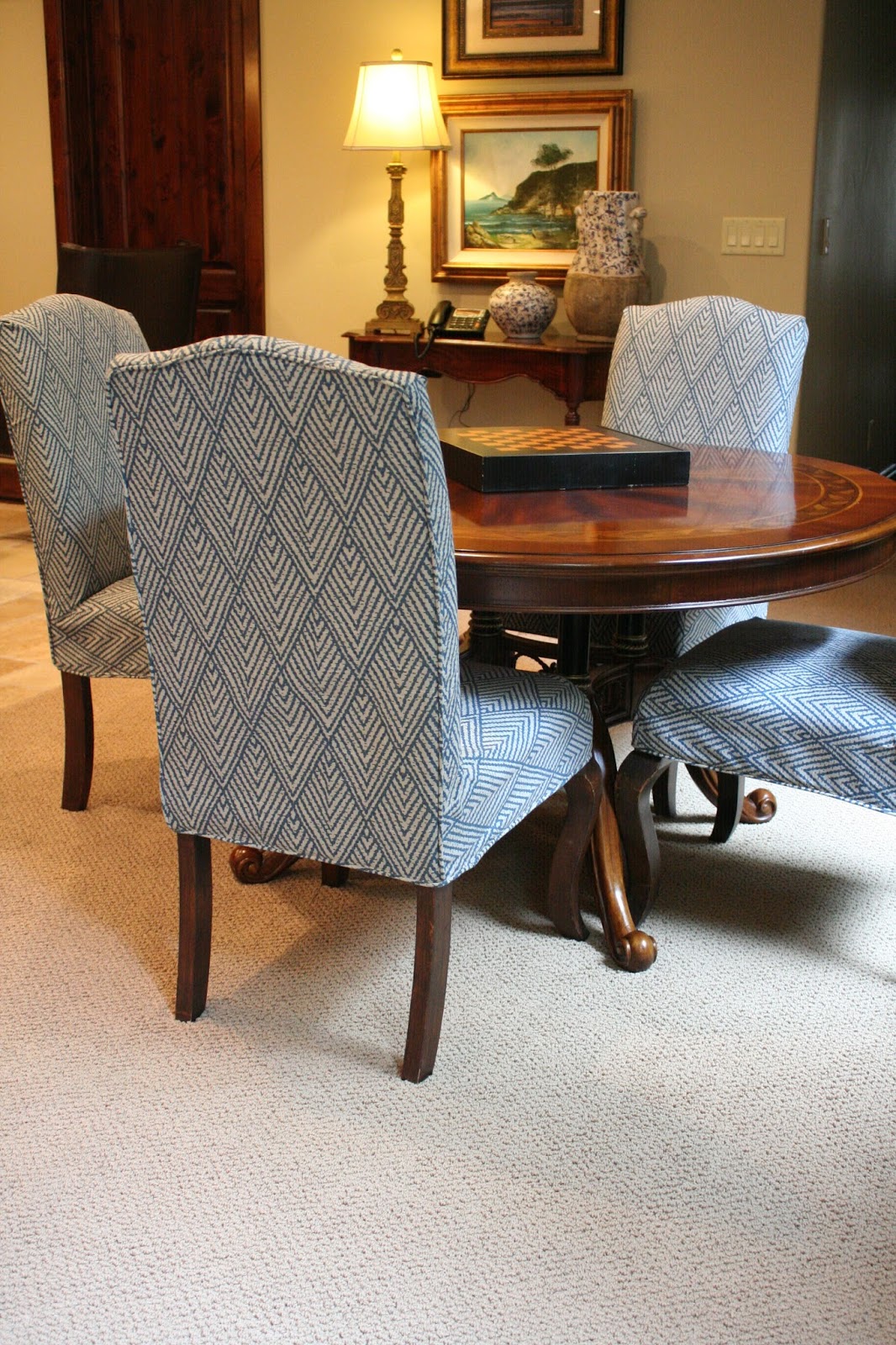 Custom Slipcovers by Shelley: Parson Chairs